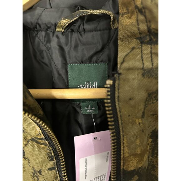 NEW with tags Wild Fable Women's Small Hooded Camo Jacket With Zip Closure & Rib - Picture 3 of 4